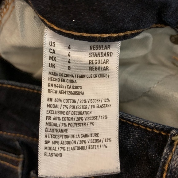 American Eagle Dark Wash Skinny Jeans - Picture 7 of 7